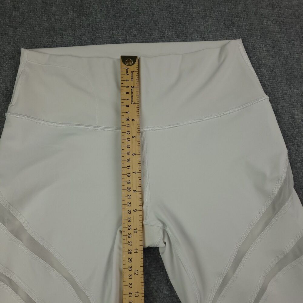 Lululemon Speed Up Crop Leggings Womens Size 10 White Hugging Capri - Picture 6 of 9